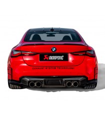 Akrapovic - Estrattore in Carbonio lucido con cornice nera per BMW M3 (G80) con e senza OPF/GPF