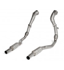 Akrapovic - Downpipe con tubi di raccordo in acciaio Inox per Audi RS6 C8 Avant